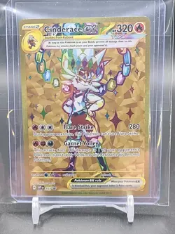 Pokemon CINDERACE Ex SVP #163 GOLD HR UPC Exclusive FULL ART PROMO - MINT/SEALED - Image 1