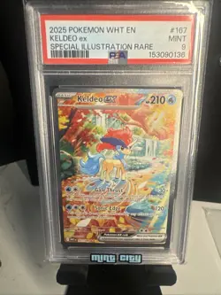 2025 POKEMON WHT EN-WHITE FLARE #167 KELDEO EX SPECIAL ILLUSTRATION RARE - Image 1
