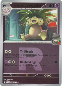 Team Rocket's Exeggutor | 078/217 | Rocket Reverse | Pokemon Ascended Heroes - Image 1