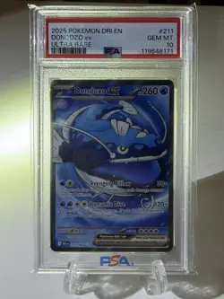 Pokemon TCG PSA GEM MT 10 Dondozo EX 211/182 Ultra Rare Full Art - Image 2
