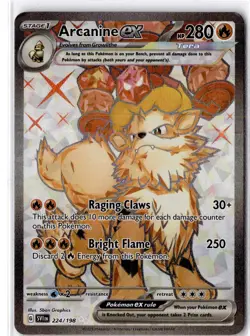 Arcanine ex - 224/198 - Ultra Rare - Pokemon Scarlet & Violet - Image 1
