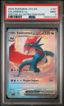 Pokemon TCG Salamence EX Journey Together Special Illustration Rare PSA 9 - Image 1