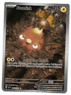 Pokemon TCG Stunfisk 202/191 Sv08: Surging Sparks Holo NM - Image 1