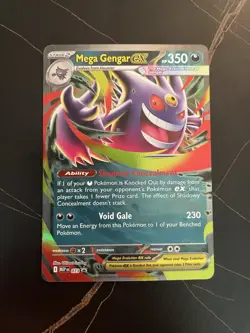 Pokemon TCG Mega Gengar EX 073 Black Star Promo Mega Moonlit Tin - Image 1