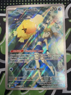 Misty’s Psyduck 193/182 Sv10 Destined Rivals Illustration Rare Holo Full Art - Image 1