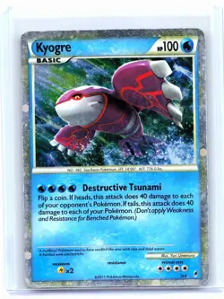 2011 Pokemon—Kyogre (Shiny) #SL6 Call of Legends—Shiny Holo Rare Holo [Damaged] - Image 1