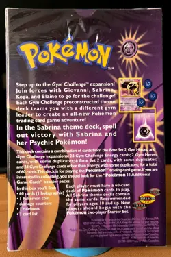 Pokemon TCG "SABRINA" Saffron City Gym Challenge Theme Deck Factory New Sealed - Image 2