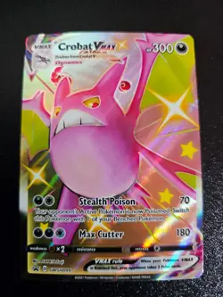 Crobat VMAX SWSH099 Black Star Promo Pokemon Shining Fates NM - Image 1