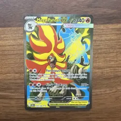 Mega Pyroar ex 99/86 Full Art Double Ultra Rare Pokemon Chaos Rising ME04 - Image 2