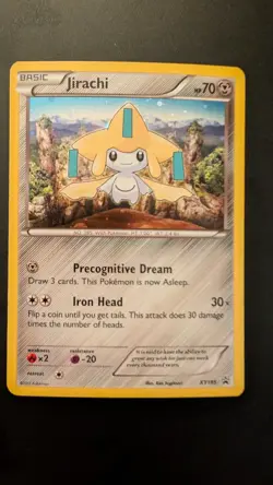 Pokemon TCG Jirachi Promo Holo XY XY195 Basic Wish 2017 70 HP English - Image 1