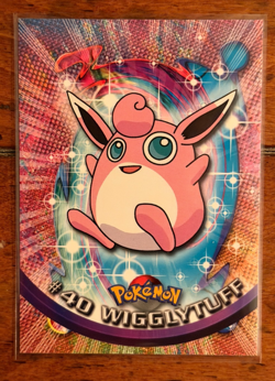 1999 Topps Pokemon Wigglytuff #40 TV Animation Series Blue Logo Non Holo - Image 1