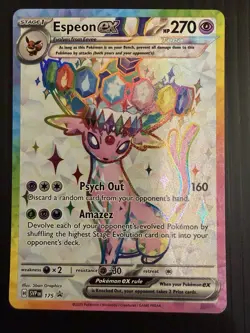 Pokemon Espeon ex SVP 175 Premium Figure Collection Black Star Promo Mint - Image 1