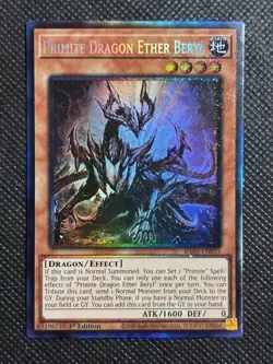 YuGiOh! - Primate Dragon Ether Beryl RA05-EN033 Collector’s Rare 1st Edition NM - Image 1