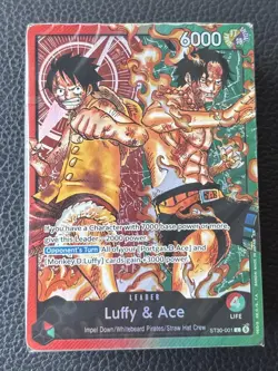 ONE PIECE ENGLISH TCG: (ST-30) Starter Deck EX: Luffy & Ace BRICK ONLY SEALED - Image 1