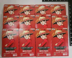 One Piece Sealed Booster Pack Lot (12) - Carrying On His Will OP-13 - Image 1