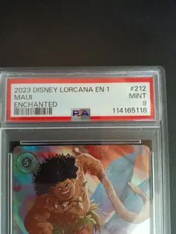 2023 DISNEY LORCANA EN 1-THE FIRST CHAPTER #212 MAUI ENCHANTED PSA 9 - Image 3
