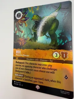 Disney Lorcana Rex Protective Dinosaur 206/204 Epic Wilds Unknown EN NM - Image 2