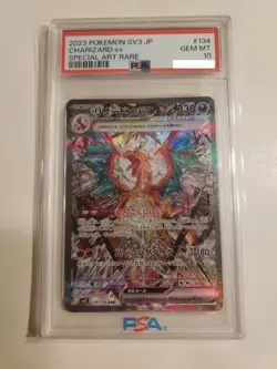 2023 Pokemon Japanese SV3 #134 CHARIZARD ex Special Art Rare PSA 10 - Image 1
