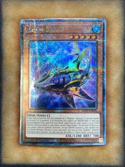 Yugioh Abyss Shark RA03-EN030 Quarter Century Rare 1st Ed NM - Image 1