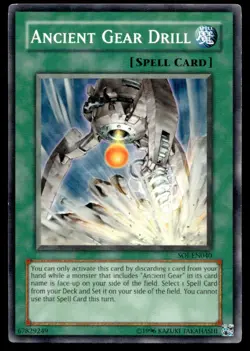 Ancient Gear Drill Shadow of Infinity SOI-EN040 MP YuGiOh TCG | Buy 10 Get 10 Fr - Image 1