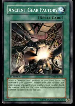 Ancient Gear Factory Structure Deck: Machine Re-Volt SD10-EN021 MP YuGiOh TCG | - Image 1