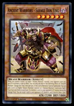 Ancient Warriors - Savage Don Ying Dimension Force DIFO-EN024 MP YuGiOh TCG | Bu - Image 1