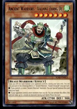 Ancient Warriors - Valiant Zhang De Ignition Assault IGAS-EN013 MP YuGiOh TCG | - Image 1
