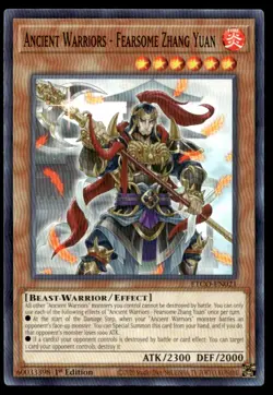 Ancient Warriors - Fearsome Zhang Yuan Eternity Code ETCO-EN021 MP YuGiOh TCG | - Image 1