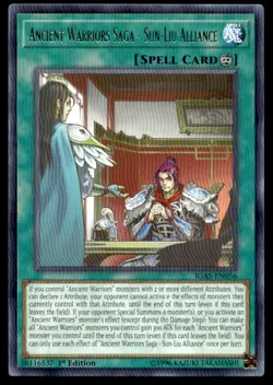 Ancient Warriors Saga - Sun-Liu Alliance Ignition Assault IGAS-EN056 MP YuGiOh T - Image 1