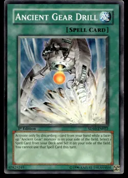 Ancient Gear Drill Structure Deck: Machine Re-Volt SD10-EN022 MP YuGiOh TCG | Bu - Image 1