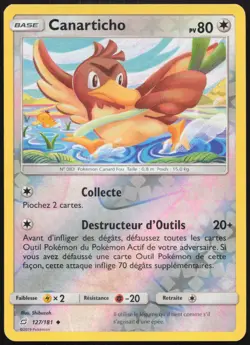 Carte Pokemon Canarticho 127/181 Duo de Choc REVERSE Francais - Image 1