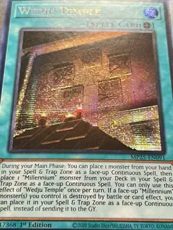 3x Wedju Temple + 3x Millennium Ankh | NM | Starlight Rares | 1st Ed | YuGiOh! - Image 2