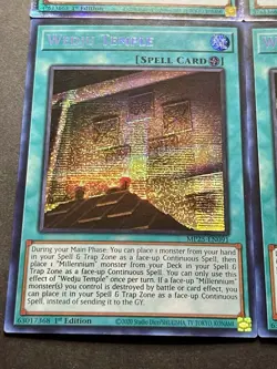 3x Wedju Temple + 3x Millennium Ankh | NM | Starlight Rares | 1st Ed | YuGiOh! - Image 3