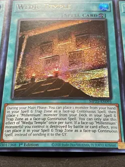 3x Wedju Temple + 3x Millennium Ankh | NM | Starlight Rares | 1st Ed | YuGiOh! - Image 4