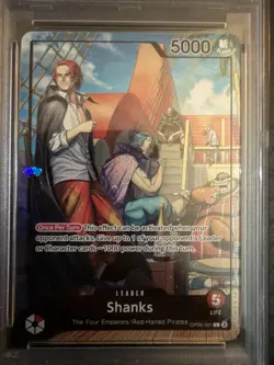 Bandai One Piece Shanks Leader OP09-001 2025 PSA Magazine Promo EN Foil PSA 10 - Image 1