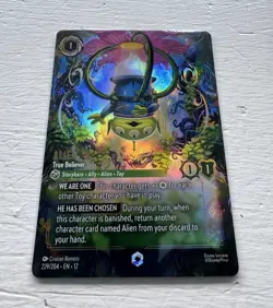 Disney Lorcana TCG Alien - True Believer 229/204 Enchanted Foil Full Art - Image 1