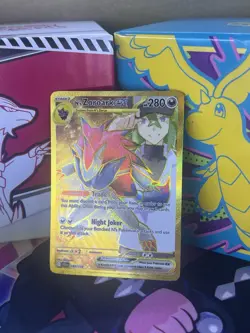 Pokemon TCG Journey Together N's Zoroark EX Hyper Rare Card 189/159 - Image 1