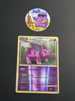 Pokemon TCG Nidorino 46/102 - English Triumphant Reverse Holo Card NM - Image 1