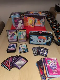 My Little Pony MLP CCG 1500+ cards 2 binder + extras Prem RCN CG RnR See photos! - Image 1