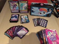 My Little Pony MLP CCG 1500+ cards 2 binder + extras Prem RCN CG RnR See photos! - Image 2