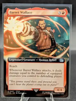 Barret Wallace (Extended Art) NM Eng MTG - Final Fantasy - Image 1