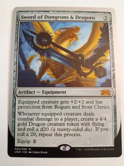 MTG Sword of Dungeons & Dragons (84/96) Unsanctioned Non Foil NM - Image 1