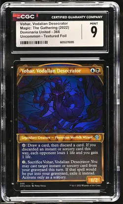 VOHAR, VODALIAN DESECRATOR Textured Foil Showcase Dominaria United CGC 9 MTG - Image 1