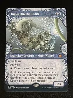 MTG Bloomburrow Kitsa, Otterball Elite Showcase 0304 NM Mythic - Image 1