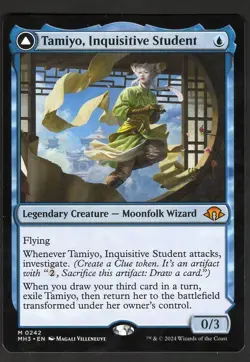 MTG Tamiyo, Inquisitive Student Modern Horizons 3 Regular #242 NM/M - Image 1
