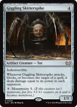 Giggling Skitterspike MTG Commander: Duskmourn: House of Horror 39 R NM - Image 1