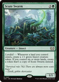 Scute Swarm MTG Commander: Duskmourn: House of Horror 197 R NM - Image 1