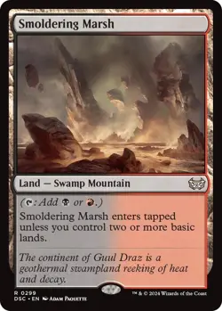 Smoldering Marsh MTG Commander: Duskmourn: House of Horror 299 R NM - Image 1