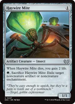 Haywire Mite MTG Commander: Duskmourn: House of Horror 247 U NM - Image 1