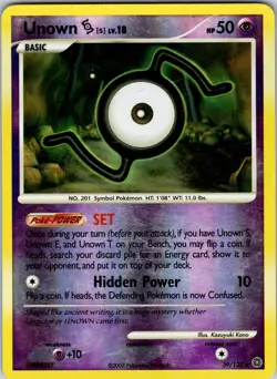 Unown [S] 39/132 Secret Wonders Pokemon MP Reverse Holo - Image 1